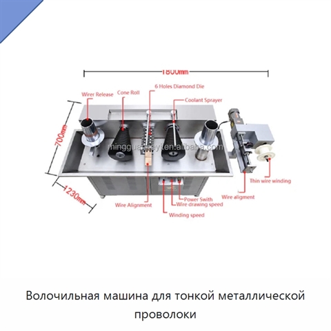 Волочильная машина для тонкой металлической проволоки