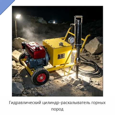 Гидравлический цилиндр-раскалыватель горных пород