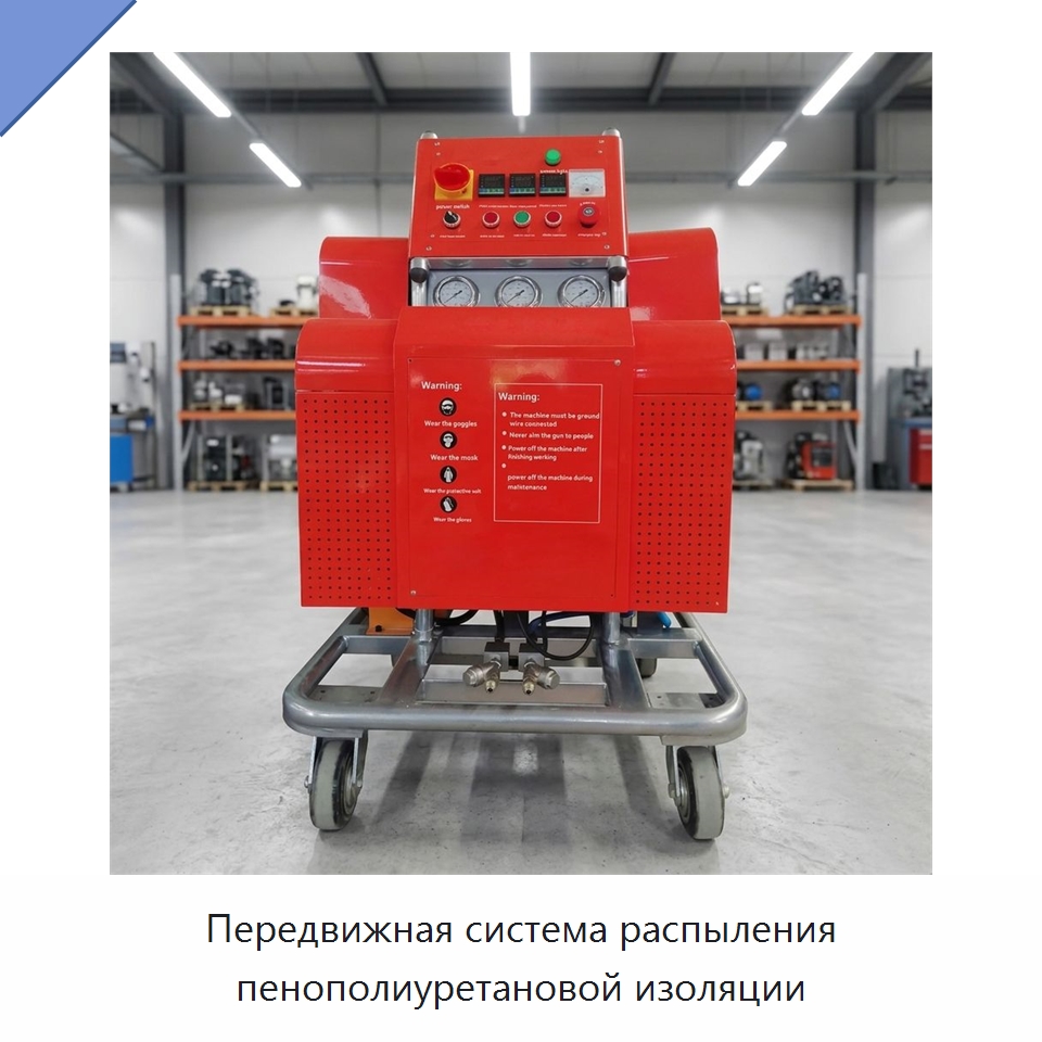 Передвижная система распыления пенополиуретановой изоляции — Специальная строительная техника