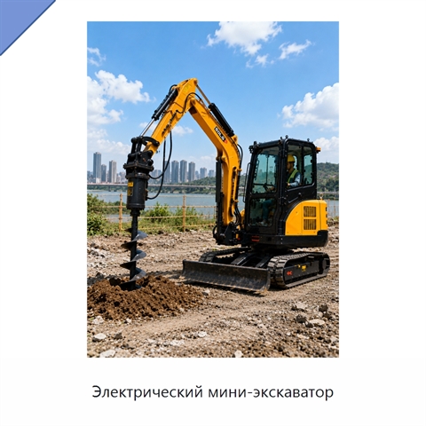 Электрический мини-экскаватор