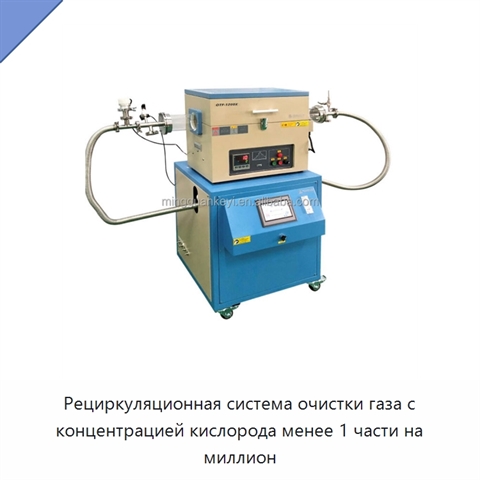Рециркуляционная система очистки газа с концентрацией кислорода менее 1 части на миллион