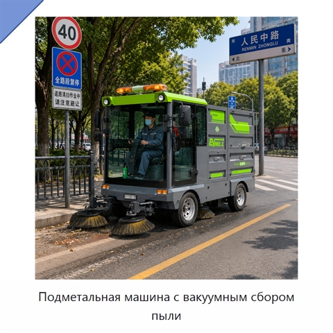 Подметальная машина с вакуумным сбором пыли
