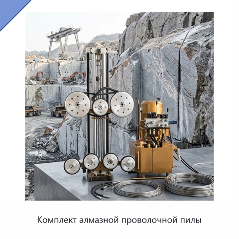 Комплект алмазной проволочной пилы
