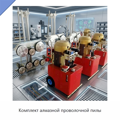 Комплект алмазной проволочной пилы