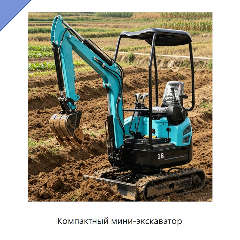 Компактный мини-экскаватор — Землеройная техника