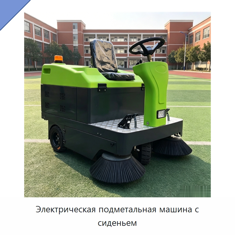 Электрическая подметальная машина с сиденьем — Коммунальная техника