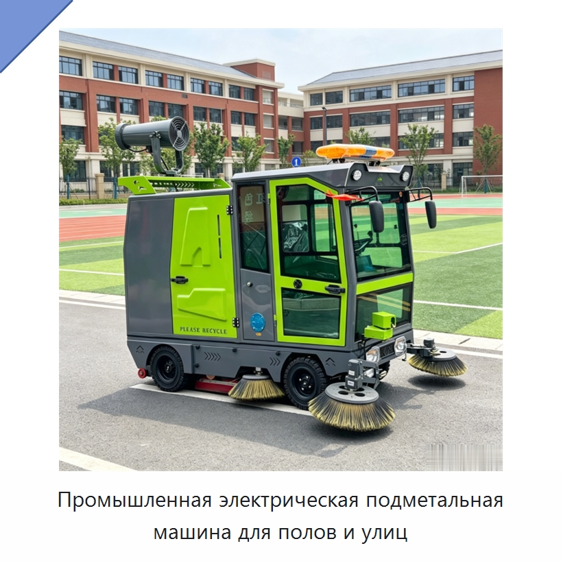 Промышленная электрическая подметальная машина для полов и улиц — Коммунальная техника