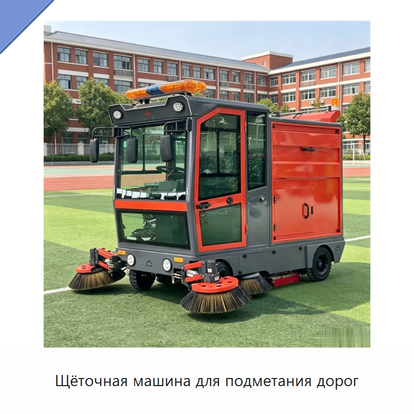 Щёточная машина для подметания дорог — Коммунальная техника