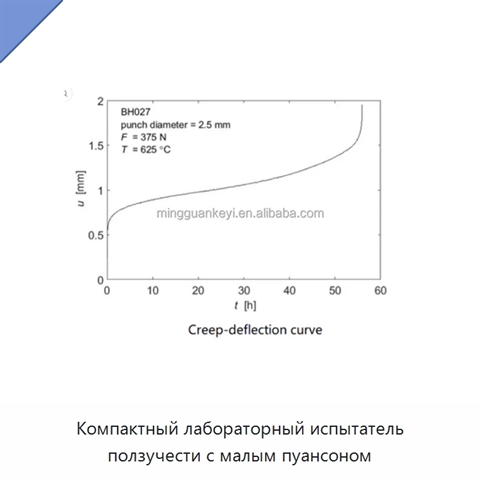 Компактный лабораторный испытатель ползучести с малым пуансоном