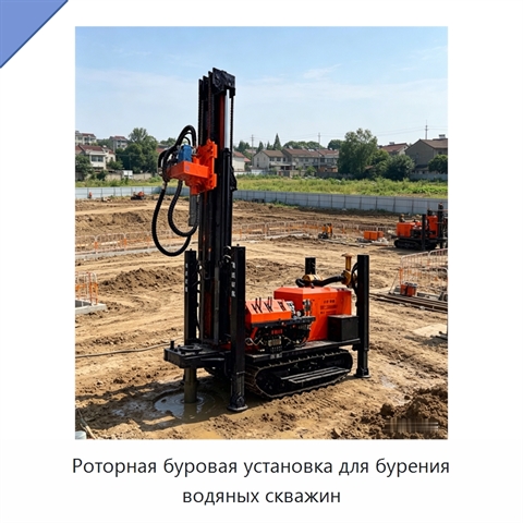 Роторная буровая установка для бурения водяных скважин