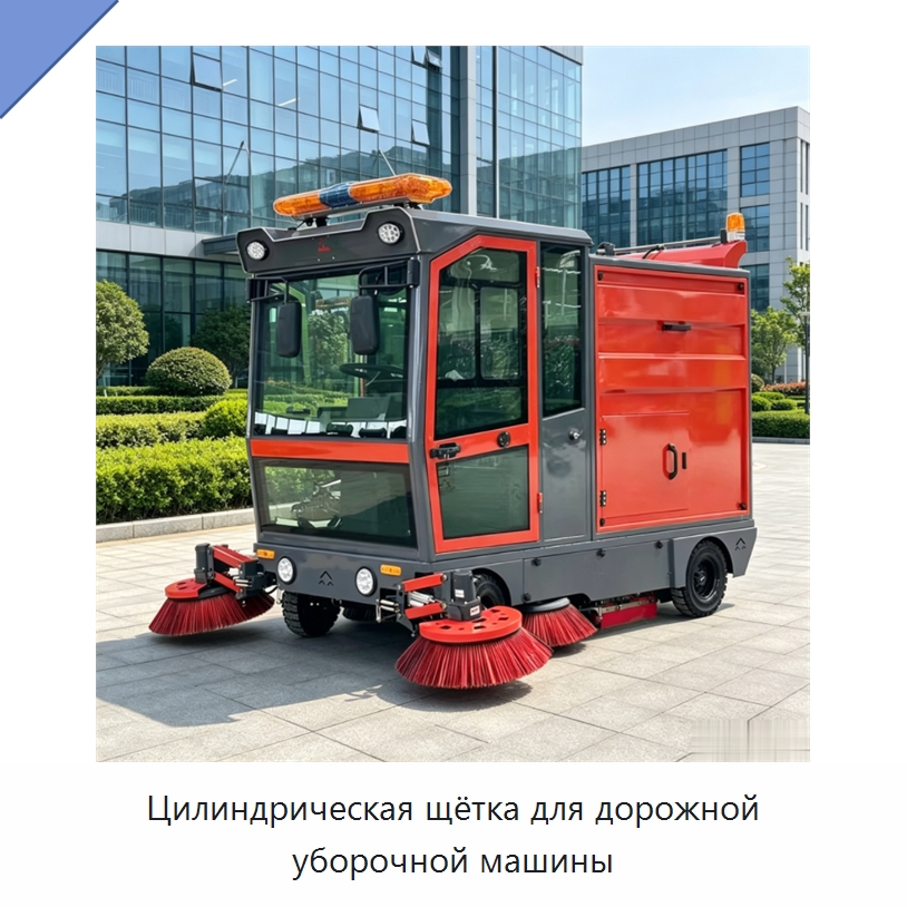 Цилиндрическая щётка для дорожной уборочной машины — Коммунальная техника