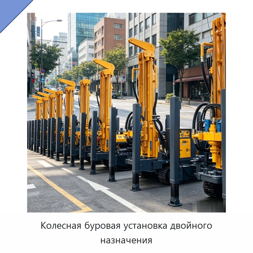 Колесная буровая установка двойного назначения — Горнодобывающее оборудование