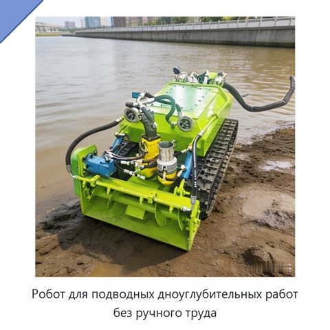 Робот для подводных дноуглубительных работ без ручного труда