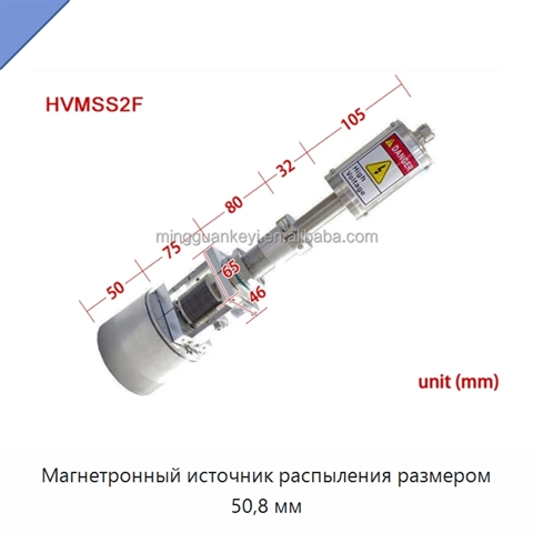 Магнетронный источник распыления размером 50,8 мм