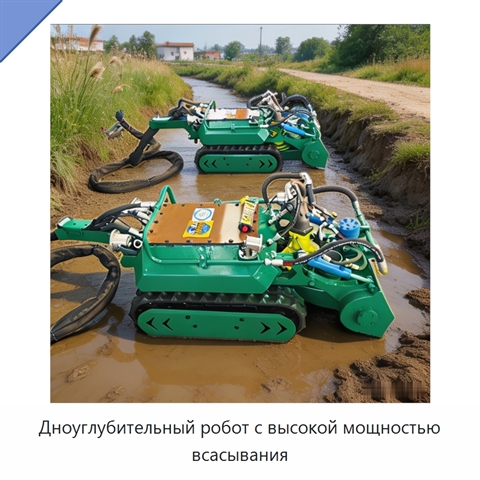 Дноуглубительный робот с высокой мощностью всасывания
