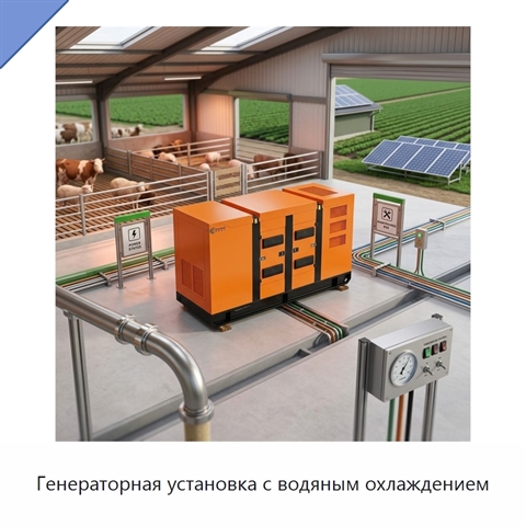 Генераторная установка с водяным охлаждением