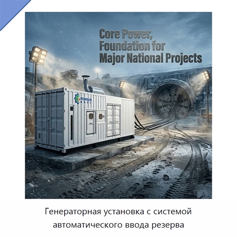 Генераторная установка с системой автоматического ввода резерва