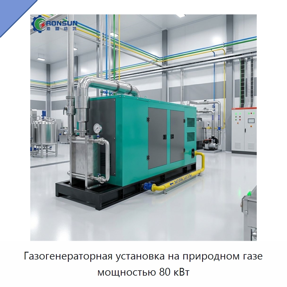 Газогенераторная установка на природном газе мощностью 80 кВт — Дизельные генераторы