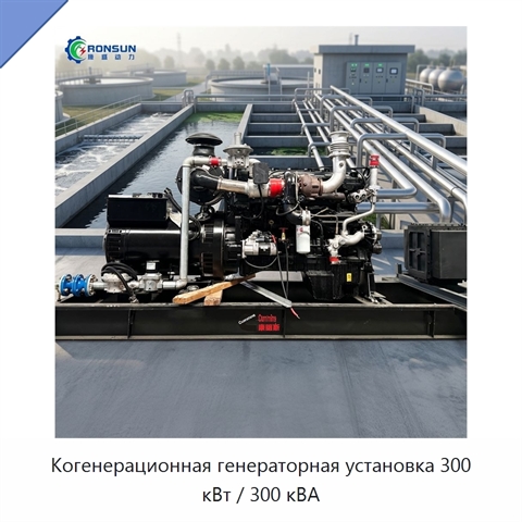 Когенерационная генераторная установка 300 кВт / 300 кВА