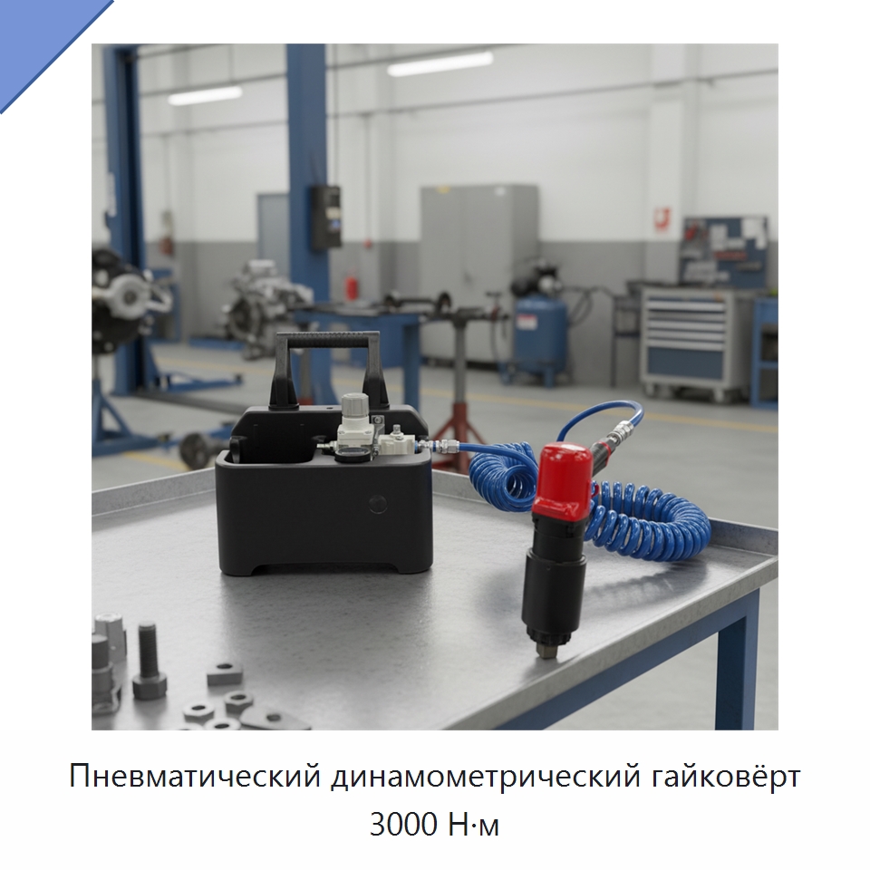 Пневматический динамометрический гайковёрт 3000 Н·м