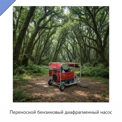 Переносной бензиновый диафрагменный насос