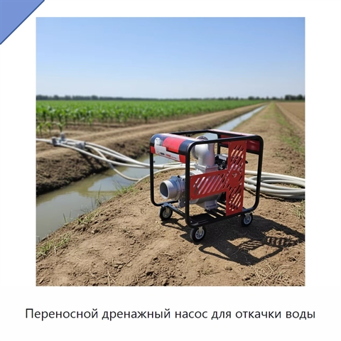 Переносной дренажный насос для откачки воды