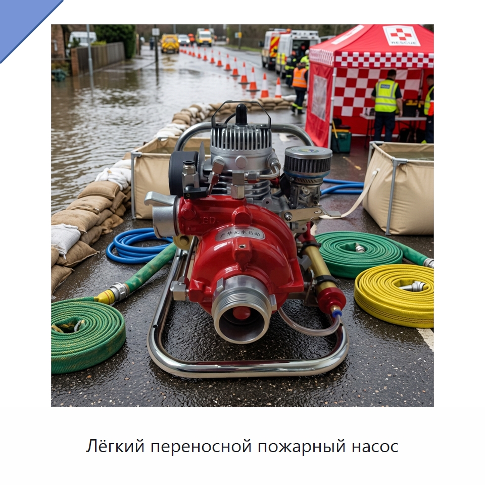 Лёгкий переносной пожарный насос — Насосы