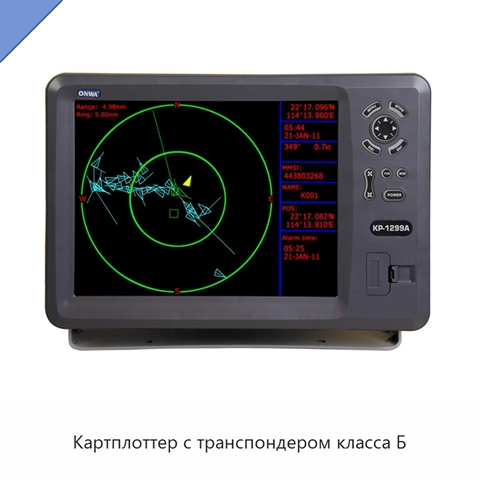 Картплоттер с транспондером класса Б