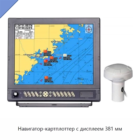 Навигатор-картплоттер с дисплеем 381 мм