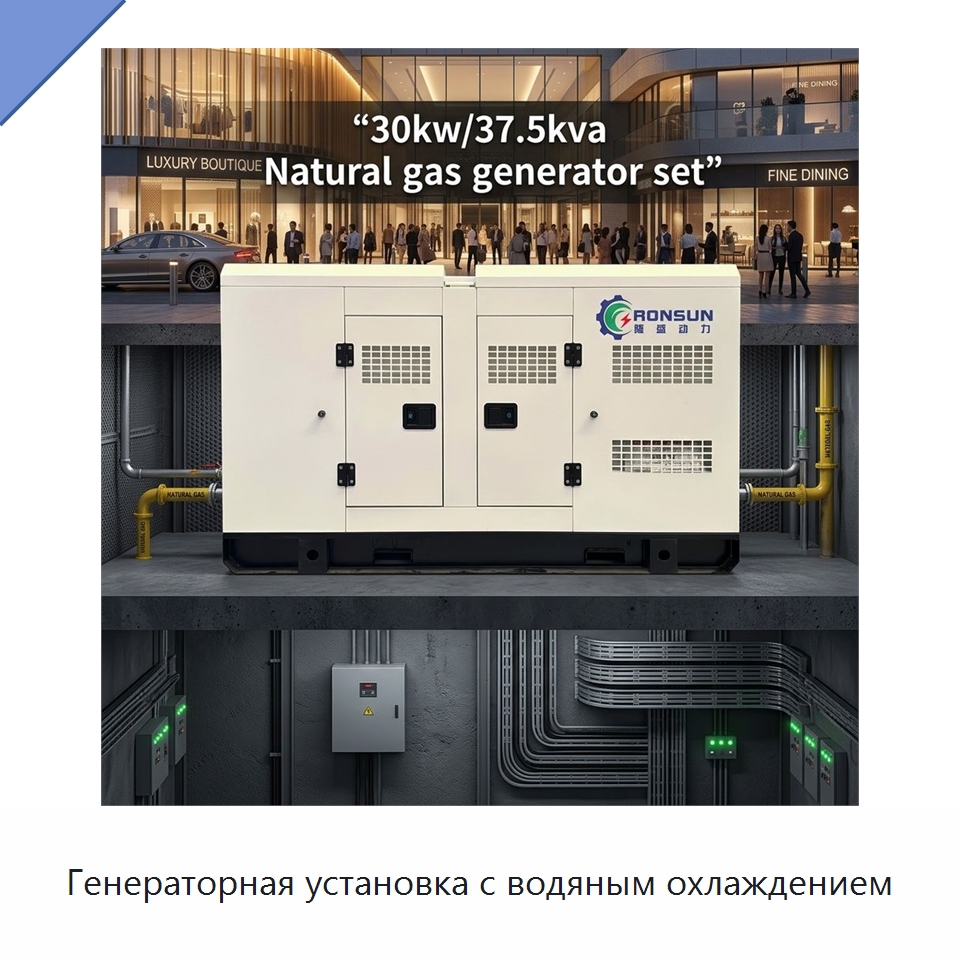 Генераторная установка с водяным охлаждением — Газогенераторное оборудование