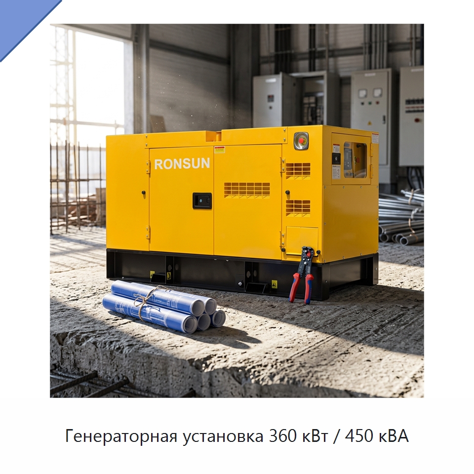 Генераторная установка 360 кВт / 450 кВА — Дизельные генераторы