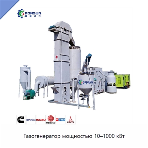 Газогенератор мощностью 10–1000 кВт