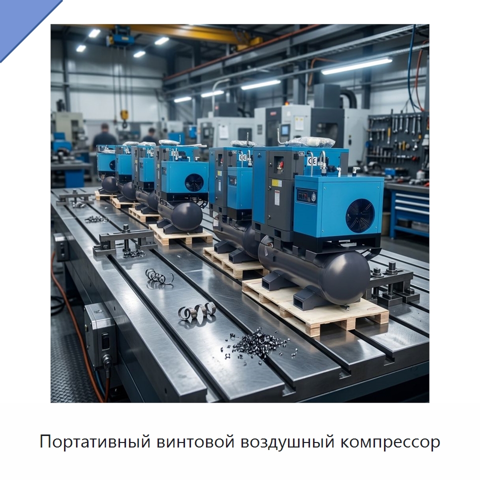 Портативный винтовой воздушный компрессор — Промышленные компрессоры