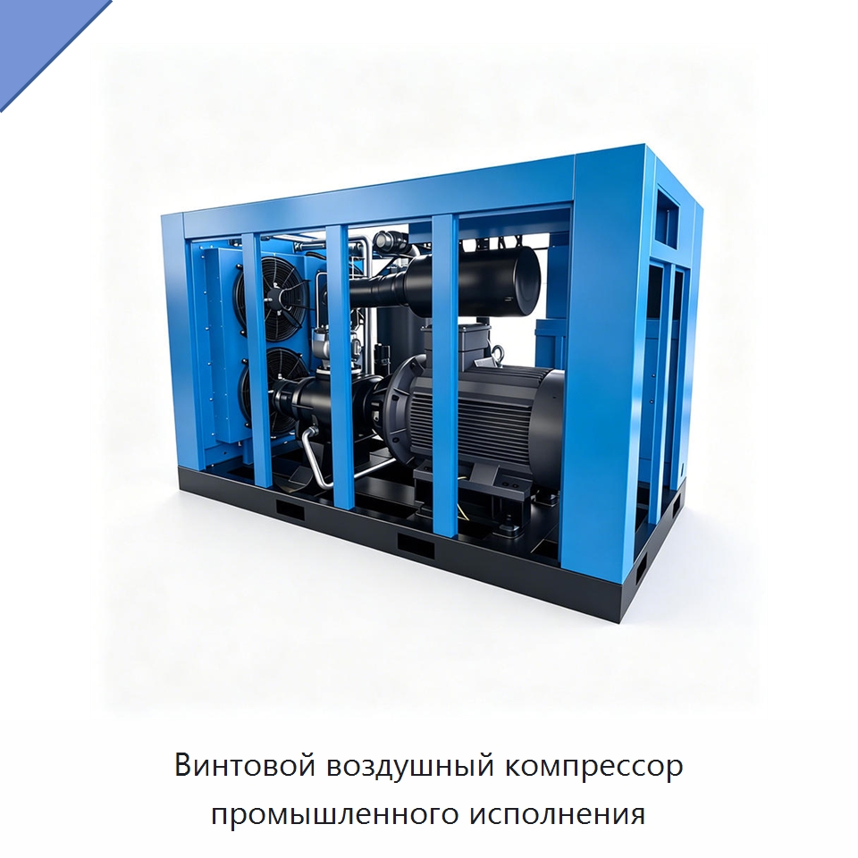 Винтовой воздушный компрессор промышленного исполнения
