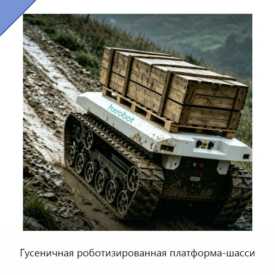 Гусеничная роботизированная платформа-шасси — Логистические роботы