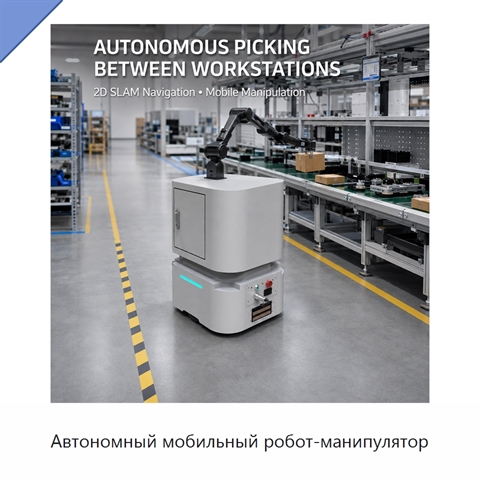 Автономный мобильный робот-манипулятор