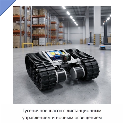 Гусеничное шасси с дистанционным управлением и ночным освещением