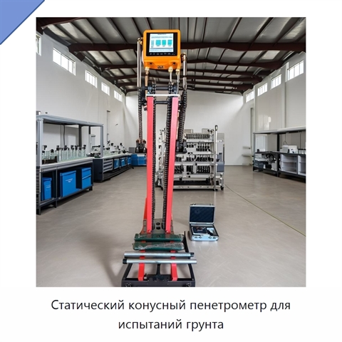 Статический конусный пенетрометр для испытаний грунта