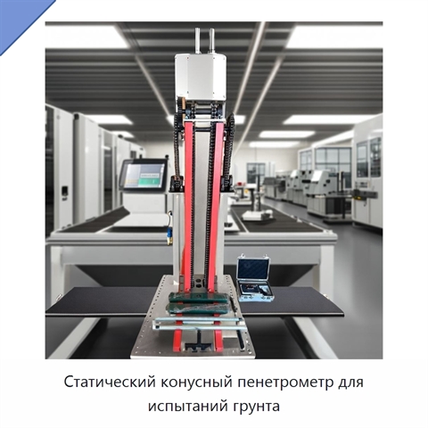 Статический конусный пенетрометр для испытаний грунта