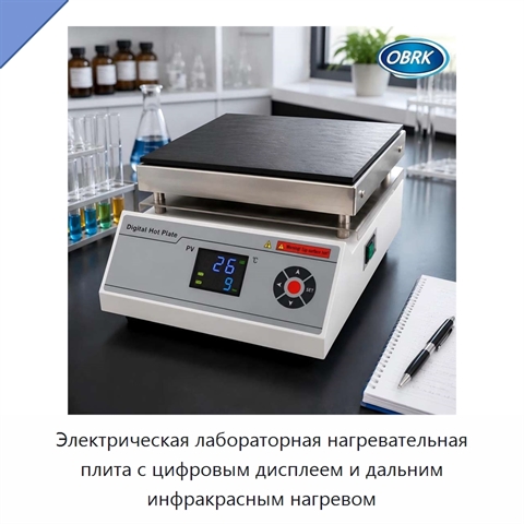 Электрическая лабораторная нагревательная плита с цифровым дисплеем и дальним инфракрасным нагревом