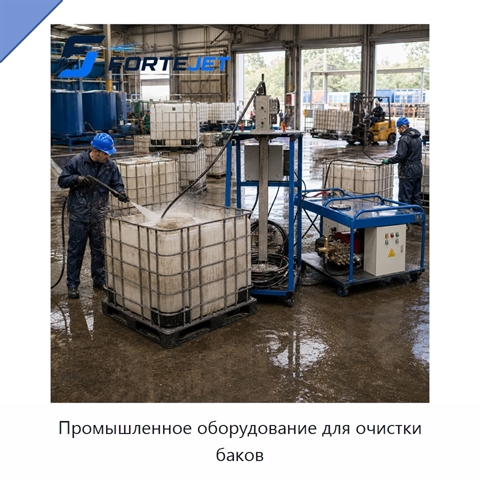 Промышленное оборудование для очистки баков