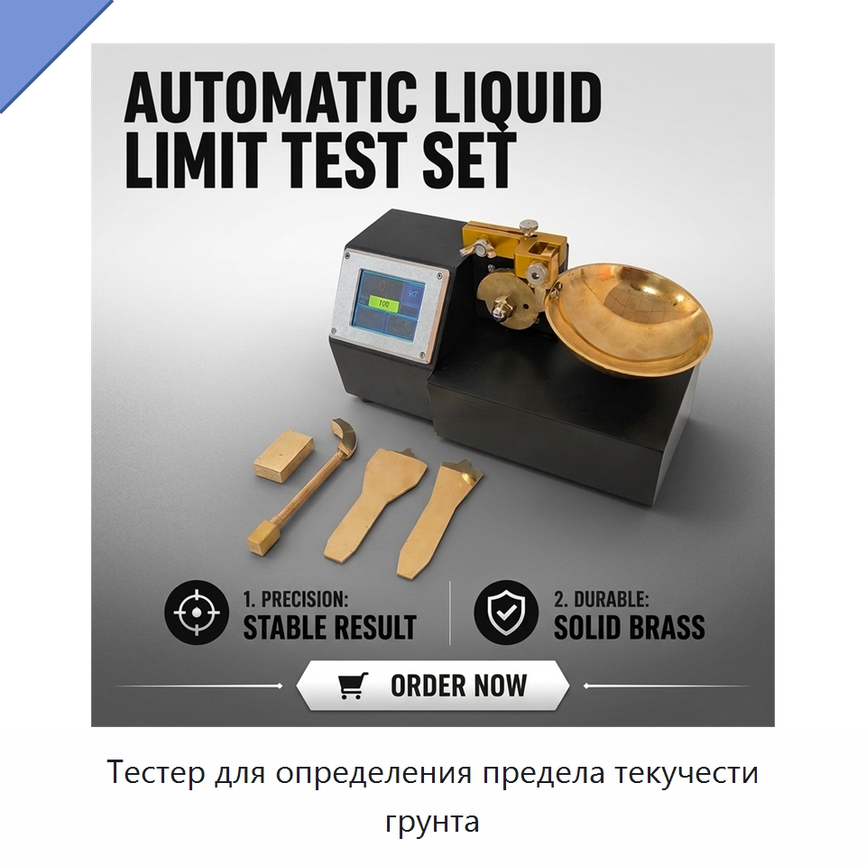 Тестер для определения предела текучести грунта — Испытательное оборудование