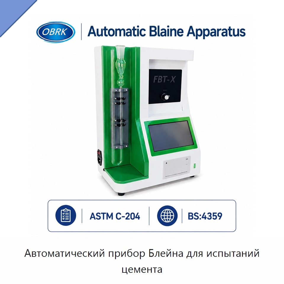 Автоматический прибор Блейна для испытаний цемента — Испытательное оборудование