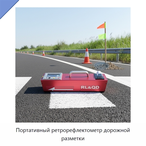 Портативный ретрорефлектометр дорожной разметки