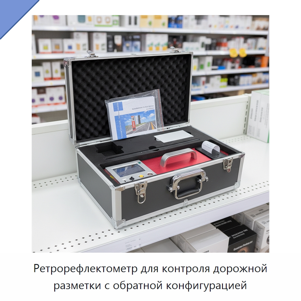 Ретрорефлектометр для контроля дорожной разметки с обратной конфигурацией — Испытательное оборудование
