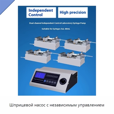 Шприцевой насос с независимым управлением