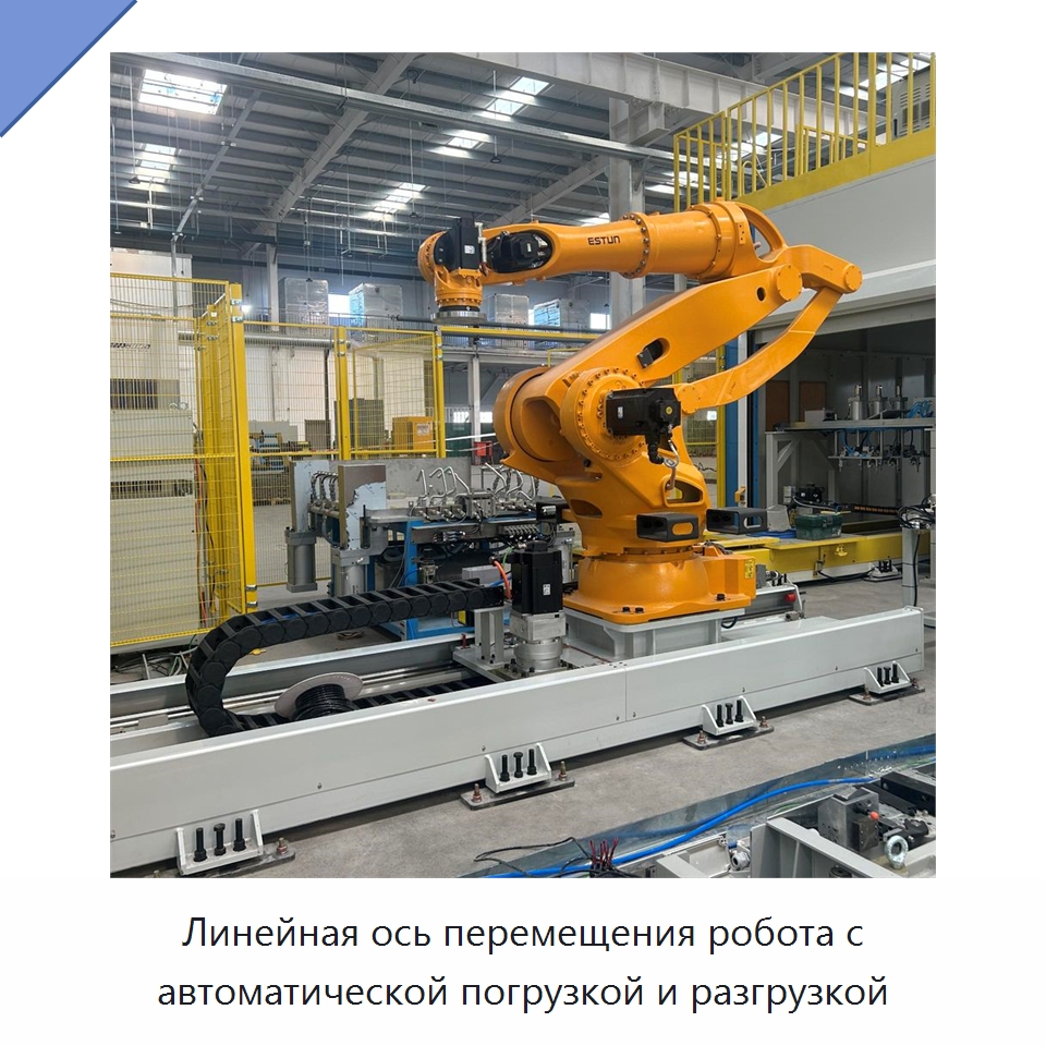 Линейная ось перемещения робота с автоматической погрузкой и разгрузкой — Специальные промышленные роботы