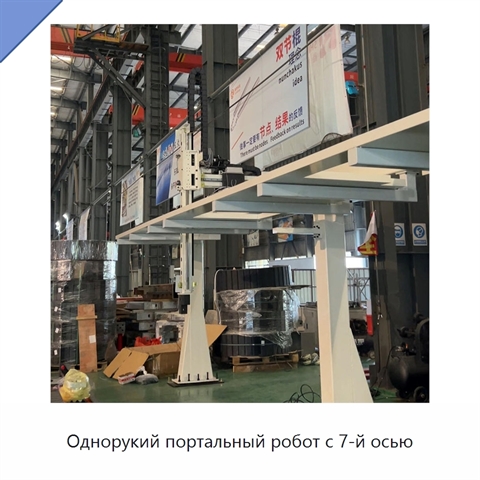 Однорукий портальный робот с 7-й осью