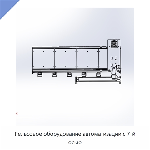 Рельсовое оборудование автоматизации с 7-й осью