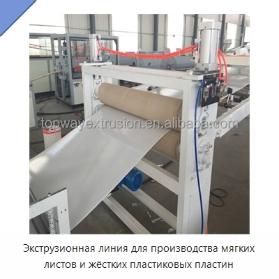 Экструзионная линия для производства мягких листов и жёстких пластиковых пластин